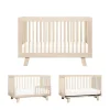 Hudson 3-in-1 Convertible Crib with Toddler Bed Conversion Kit in Washed Natural