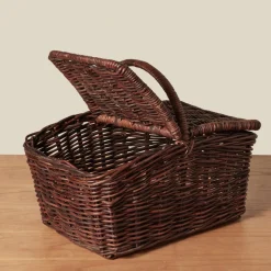 Hudson Woven Picnic Basket