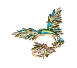 Hummingbird Napkin Ring in Multi, Set of 4 in a Gift Box