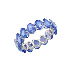 Hydrangea Blue Sapphire Anniversary Band