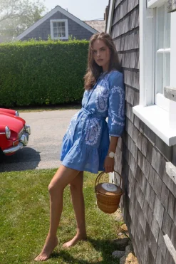 Hydrangea Imogen Tiered Mini Dress