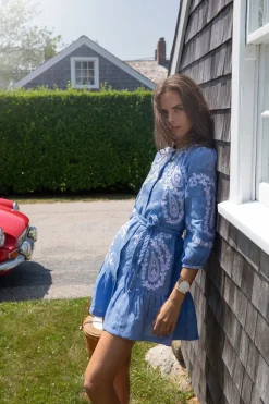 Hydrangea Imogen Tiered Mini Dress