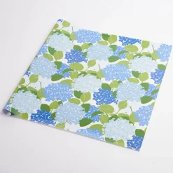 Hydrangea Wrapping Paper In Porcelain