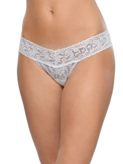 I Do Crystal Signature Lace Low Rise Thong