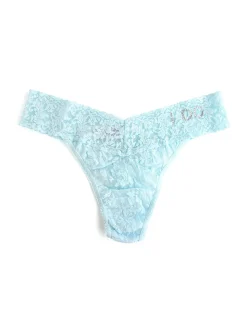 I Do Crystal Signature Lace Original Rise Thong