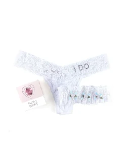 I Do Low Rise Thong & Garter Box Set