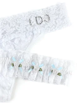 I Do Original Rise Thong & Garter Box Set