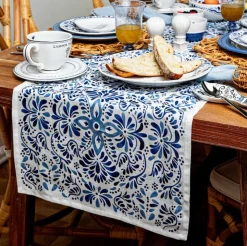 Iberian 18" x 90" Table Runner in Indigo