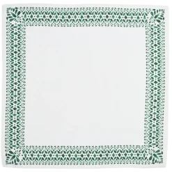 Iberian Border Napkin in Evergreen, Set of 4