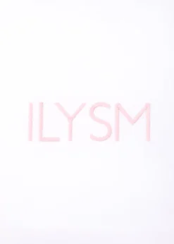 ILYSM Hearts Mini Pillow in Slipper