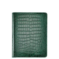 9-Inch Wire-O-Notebook in Crocodile Embossed Leather