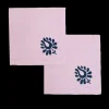 Indian Tulip Dinner Napkins in Lilac and Navy, Set of 2
