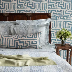 Indigo Classic Kuba Cloth Pillow