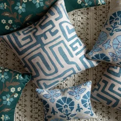 Indigo Classic Kuba Cloth Pillow