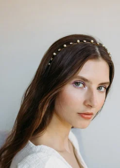 Ines Crystal Pearl Headband