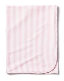 Infant’s Pima Cotton Pink Stripes Blanket