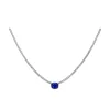 Inga Blue Sapphire and Diamond Necklace
