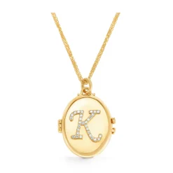 Initial Locket Necklace