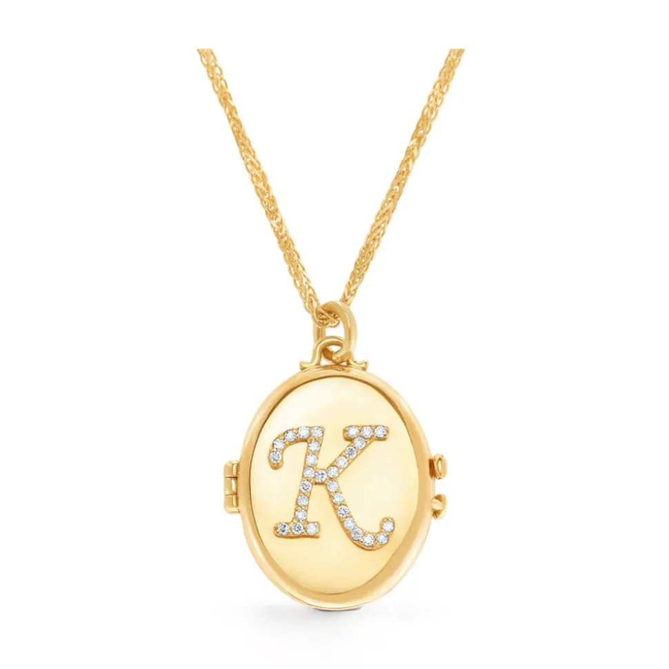 Initial Locket Necklace