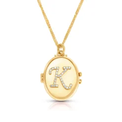 Initial Locket Necklace
