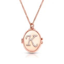 Initial Locket Necklace