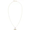 Inseparable Pearl Necklace in Pearl & Red Sapphire