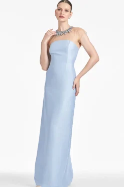 Irina Gown in Glacial Blue