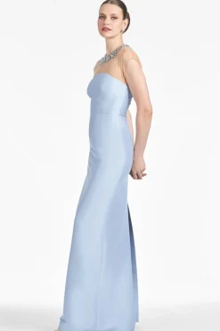 Irina Gown in Glacial Blue