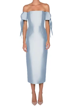 Isabella Silk and Wool Midi Dress