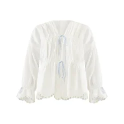 Isle Top in White Whimsy