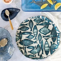 Isola Glass Round Platter