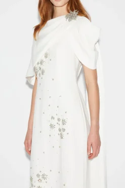 Isolde Gown White Embellished Crepe