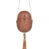 Itza Straw Egg Clutch Bag