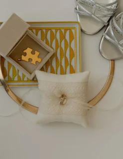 Ivory Lace Ring Pillow