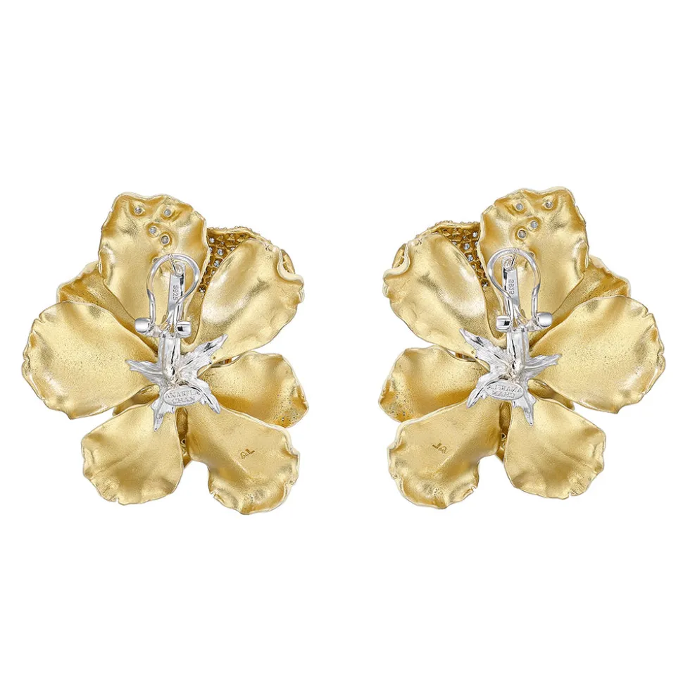 Ivory Poppy Earrings