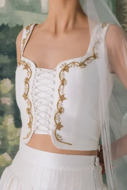 Ivy Sermeh Bustier in Off-White