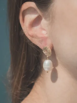 Jackie Earrings in White