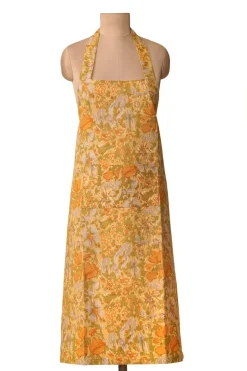 Jardin Apron Mustard & Grey