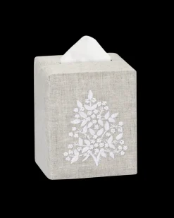 Jardin Classic Linen Boutique Tissue Box Cover in Six Colors
