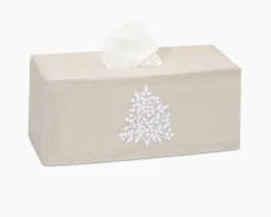 Jardin Classic Linen Long Tissue Box Cover in Six Colors