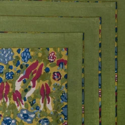 Jardin Napkins Blue & Vert, Set of 6