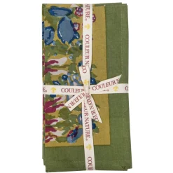 Jardin Napkins Blue & Vert, Set of 6