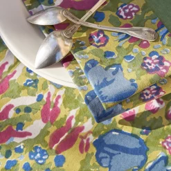 Jardin Napkins Blue & Vert, Set of 6