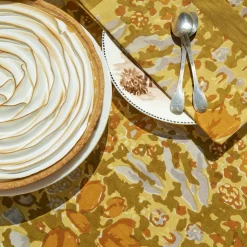 Jardin Napkins Mustard & Grey, Set of 6