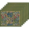 Jardin Placemats Blue & Vert, Set of 6
