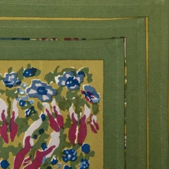 Jardin Placemats Blue & Vert, Set of 6