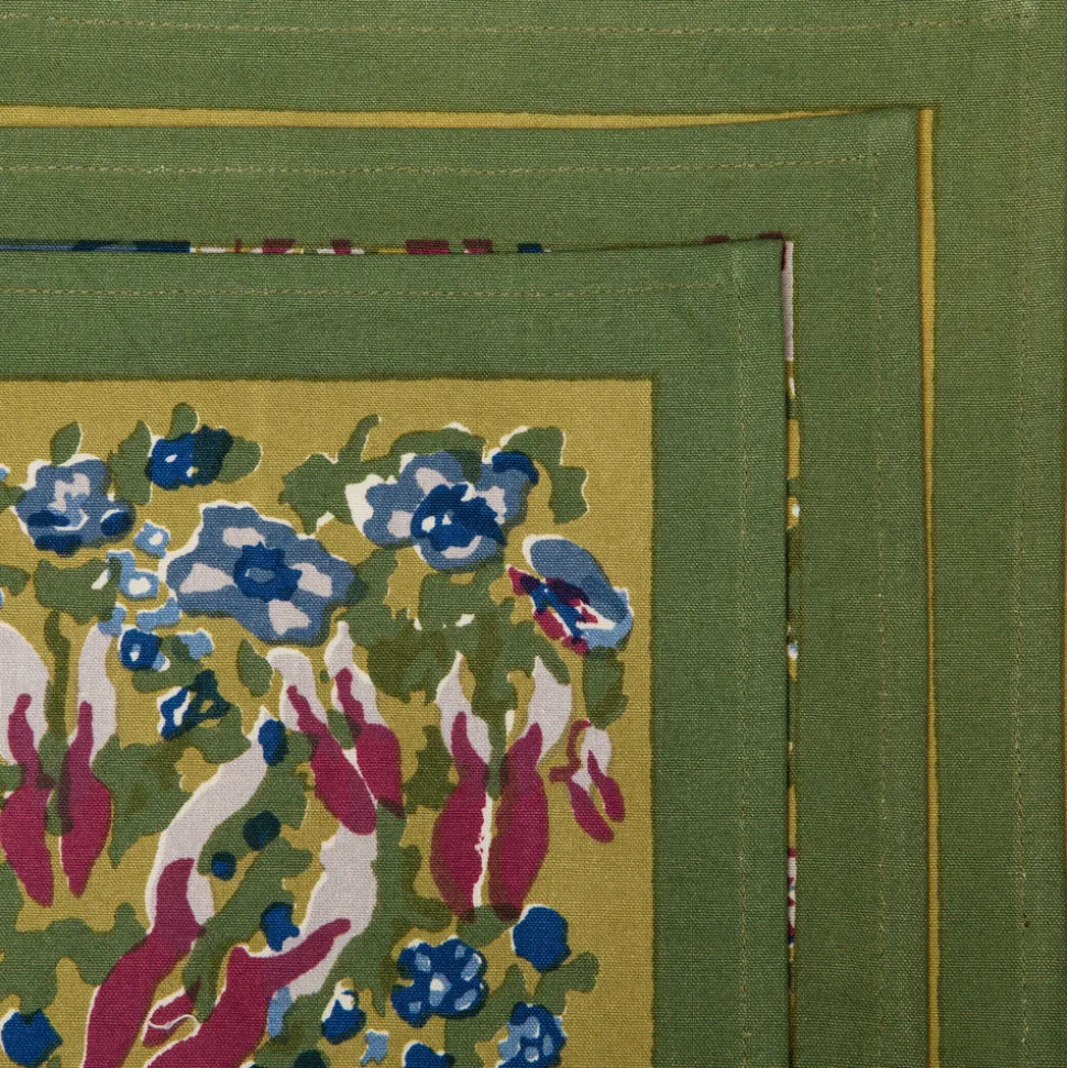 Jardin Placemats Blue & Vert, Set of 6