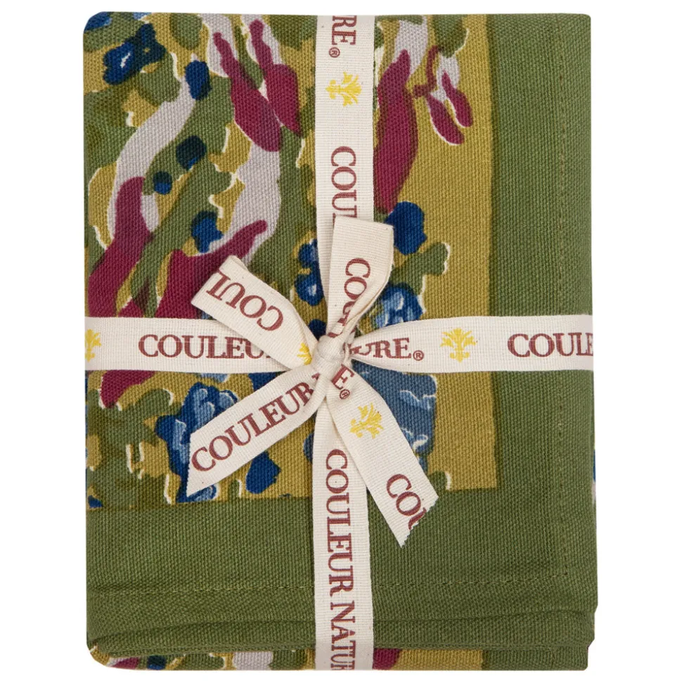 Jardin Tea Towels Blue & Vert, Set of 3