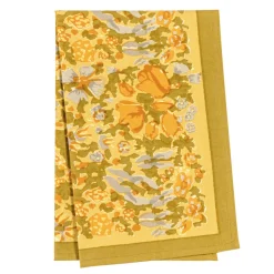 Jardin Tea Towels Mustard & Grey, Set of 3