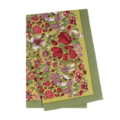 Jardin Tea Towels Red & Green , Set of 3